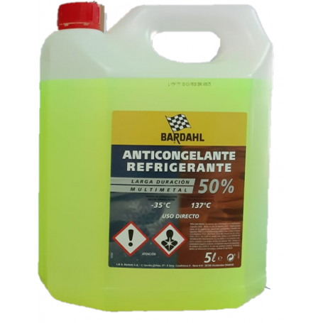 ANTICONGELANTE ORGANIC 50% 4/5 LTS. (AMRILLO)