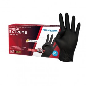 GUANTES Nitrilo EXTREME(Negro) talla M-100 uds.